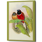 Постер на холсте с изображением птиц Blooming Birds Poster варинант исполнения - 6 | Loft Concept в Волгограде