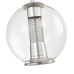 Подвесной светильник с плафоном в форме шара Inner Gleam Orb silver варинант исполнения - 5 | Loft Concept в Волгограде