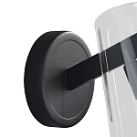 Бра конусообразной формы из прозрачного акрила и черной стали Glass Cylinder Black варинант исполнения - 3 | Loft Concept в Волгограде