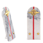 Сувенир Погон МВД из натурального камня мрамор Souvenir Epaulets варинант исполнения - 2 | Loft Concept в Волгограде