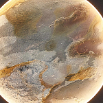 Бра в форме диска черного цвета Borders of Black варинант исполнения - 3 | Loft Concept в Волгограде