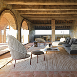 Дизайнерское уличное кресло с веревочной спинкой PETALO Armchair варинант исполнения - 7 | Loft Concept в Волгограде