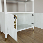 Стеллаж со стеклянными полками Elsa Dreams White варинант исполнения - 4 | Loft Concept в Волгограде