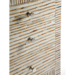 Тумбочка прикроватная Bogense Bone Inlay Bedside Beige варинант исполнения - 3 | Loft Concept в Волгограде