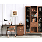 Стол рабочий округлой формы с 3-мя ящиками  Working Moonnut Table варинант исполнения - 1 | Loft Concept в Волгограде