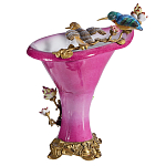Ваза розового цвета из фарфора с птичкми и цветущими ветвями Garden of Eden варинант исполнения - 2 | Loft Concept в Волгограде