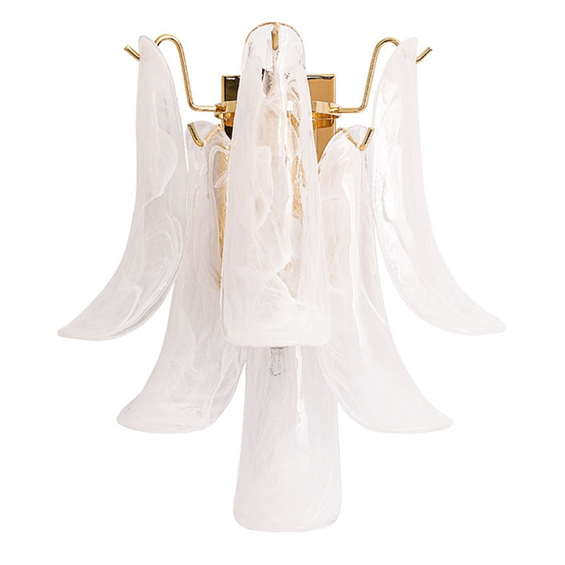 Настенный светильник Lamp Mirage Белый Золотой Настенный светильник Lamp Mirage Белый Золотой в Волгограде | Loft Concept