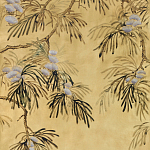 Обои ручная роспись Silk Tree Original colourway on Gold Bullion gilded paper варинант исполнения - 1 | Loft Concept в Волгограде