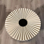 Дизайнерский журнальный стол круглый с фактурной столешницей Ifike варинант исполнения - 1 | Loft Concept в Волгограде