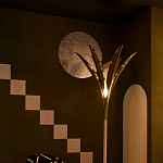 Обои ручная роспись Chez Nina by India Mahdavi Standard colourway on Perfect Green slub silk варинант исполнения - 2 | Loft Concept в Волгограде