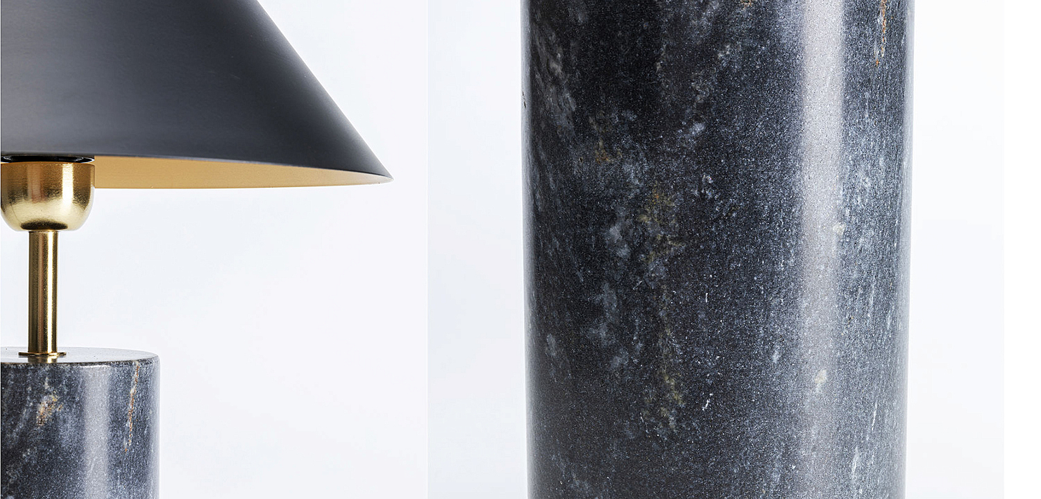 Настольная лампа из темно-синего мрамора - Loft-Concept в Волгограде