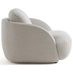 Полукруглое кресло из обивки меланж Halle Melange Armchair варинант исполнения - 5 | Loft Concept в Волгограде