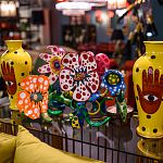 Декоративная статуэтка Yayoi Kusama Flowers that Bloom at Midnight Pink варинант исполнения - 4 | Loft Concept в Волгограде