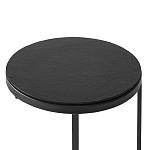 Кофейный столик круглый чёрный Compact Loft варинант исполнения - 3 | Loft Concept в Волгограде