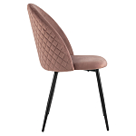 Мягкий стул в велюре пыльно-розового цвета Miruna Chair варинант исполнения - 5 | Loft Concept в Волгограде