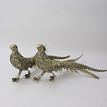 Статуэтка бронзовая пара Фазаны золотые Bronze Birds варинант исполнения - 1 | Loft Concept в Волгограде