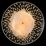 Бра с белым рельефным плафоном и стеклом с рисунком FLOW варинант исполнения - 1 | Loft Concept в Волгограде