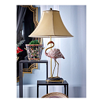 Настольная лампа с абажуром Розовый Фламинго Porcelain Flamingo Lamp варинант исполнения - 2 | Loft Concept в Волгограде