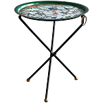 Круглый приставной столик складной Chinoiserie Blooming Garden Side Table варинант исполнения - 1 | Loft Concept в Волгограде