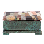 Шкатулка с мозаикой из натуральных камней Stone Casket варинант исполнения - 4 | Loft Concept в Волгограде