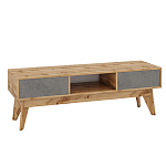 ТВ-тумба с фасадом цвета серый бетон Grace of Furniture  варинант исполнения - 1 | Loft Concept в Волгограде