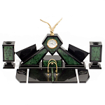 Настольный канцелярский набор из нефрита с декором в виде орла Golden Eagle варинант исполнения - 1 | Loft Concept в Волгограде