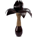 Настольная лампа черная INDONESIAN LAMPS варинант исполнения - 1 | Loft Concept в Волгограде