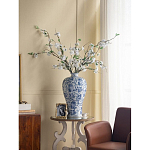 Ваза фарфоровая высокая с синими цветочными мотивами Independence варинант исполнения - 5 | Loft Concept в Волгограде