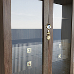 Дизайнерский шкаф витрина Elsa Dreams Walnut с 4-мя ящиками варинант исполнения - 5 | Loft Concept в Волгограде