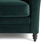 Кресло с обивкой из хлопкового велюра Porter Green Armchair варинант исполнения - 5 | Loft Concept в Волгограде