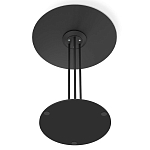 Стол журнальный с круглой столешницей из стекла Gray and Gold Marble варинант исполнения - 6 | Loft Concept в Волгограде