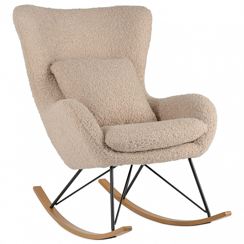 Rocking chair DORIA Кресло-Качалка бежевый Верблюжий в Волгограде | Loft Concept 