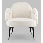 Полукресло Wave Stripes букле белый варинант исполнения - 4 | Loft Concept в Волгограде