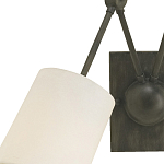 Бра с двумя тканевыми абажурами в форме цилиндра Prerequisites варинант исполнения - 1 | Loft Concept в Волгограде