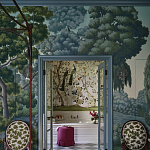 Обои ручная роспись Malmaison Special Colourway on Auguste scenic paper варинант исполнения - 2 | Loft Concept в Волгограде