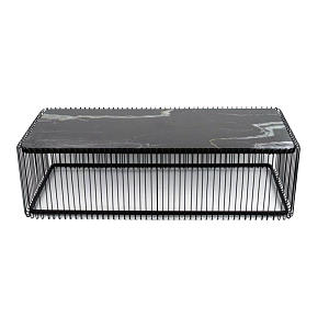 Кофейный столик прямоугольный цвет черный Anthony