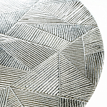 Кофейный столик с рельефной столешницей из металла Aplika Silver варинант исполнения - 2 | Loft Concept в Волгограде