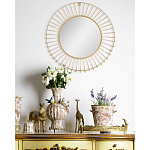 Зеркало круглое настенное в металлической оправе Modern Mirror Space варинант исполнения - 4 | Loft Concept в Волгограде