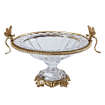 Чаша из прозрачного стекла с рельефным ободком и фигурками стрекоз Eden Garden варинант исполнения - 1 | Loft Concept в Волгограде