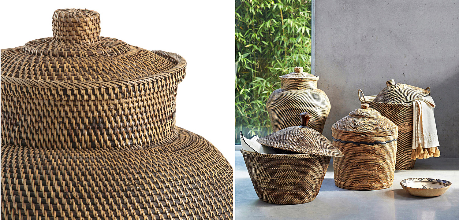 Ваза с крышкой Wicker Vase Ваза с крышкой Wicker Vase - Loft-Concept в Волгограде