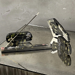 Подставка под благовония из эпоксидной смолы с цветами черная Epoxy Resin Flowers Incense Stand Black варинант исполнения - 4 | Loft Concept в Волгограде