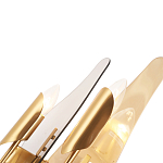 Бра с двумя плафонами дымчатого и янтарного цвета Vertical Glass варинант исполнения - 1 | Loft Concept в Волгограде