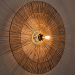 Круглый настенный светильник с декором из пеньковой веревки Alano Wall Lamp варинант исполнения - 2 | Loft Concept в Волгограде
