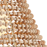 Подвесной светильник в форме колокола из деревянных бусин Wooden Beads варинант исполнения - 2 | Loft Concept в Волгограде