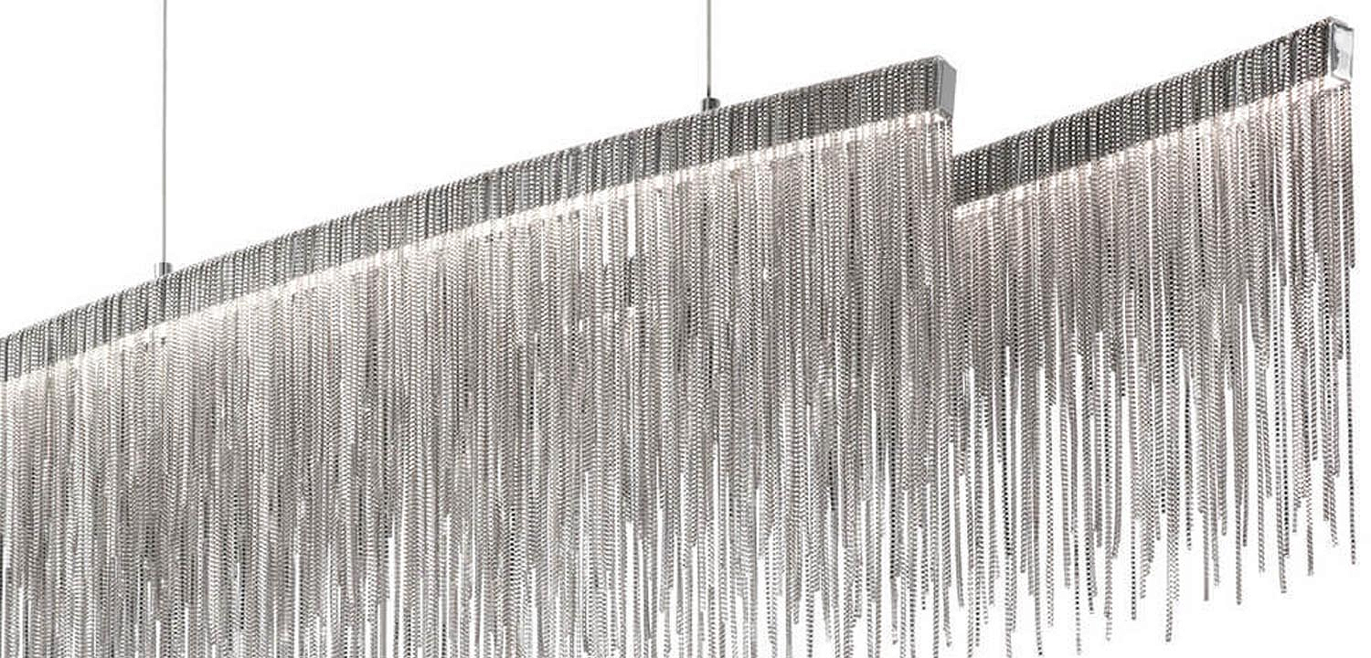 Люстра Atlantis Chain Chandelier Line Chrome Люстра Atlantis Chain Chandelier Line Chrome - Loft-Concept в Волгограде