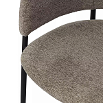 Стул полукруглый с каркасом из металла и мягким сиденьем и спинкой Soft Chenille варинант исполнения - 2 | Loft Concept в Волгограде