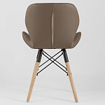 Стул с коричневым сиденьем из экокожи JEROEN варинант исполнения - 4 | Loft Concept в Волгограде