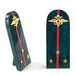 Сувенир Погон МВД из натурального камня змеевик Souvenir Epaulets варинант исполнения - 3 | Loft Concept в Волгограде