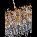 Люстра круглая с декоративными элементами в виде крупных хрустальных цветов Palace Gardens варинант исполнения - 4 | Loft Concept в Волгограде