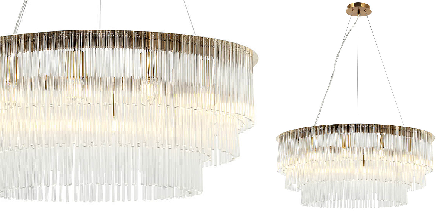 Люстра Harrison Chandelier gold 12 lamp Люстра Harrison Chandelier gold 12 lamp - Loft-Concept в Волгограде